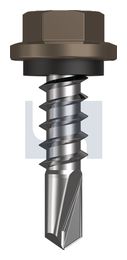 METAL SDS HEX HEAD + WASHER CL4 JA MET SEAL HX:14-10X 25 thumbnail 2