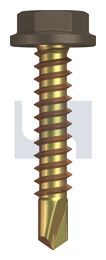 METAL SDS FLANGED HEX HEAD ZYP JA MET FLG HX:10-16X 25 thumbnail 2