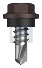 METAL SDS HEX HEAD + WASHER CL4 LO MET SEAL HX: 8-18X 12 thumbnail 2