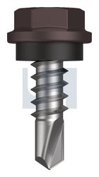 METAL SDS HEX HEAD + WASHER CL4 LO MET SEAL HX:10-16X 16 thumbnail 2