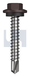 METAL SDS HEX HEAD + WASHER CL4 LO MET SEAL HX:12-14X 35 thumbnail 2