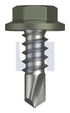 METAL SDS FLANGED HEX HEAD CL4 MA MET FLG HX: 8-18X 12 thumbnail 2
