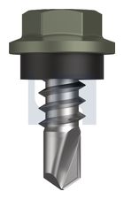 METAL SDS HEX HEAD + WASHER CL4 MA MET SEAL HX: 8-18X 12 thumbnail 2