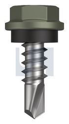 METAL SDS HEX HEAD + WASHER CL4 MA MET SEAL HX:10-16X 16 thumbnail 2