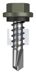 METAL SDS HEX HEAD + WASHER CL4 MA MET SEAL HX:14-10X 25 thumbnail 2