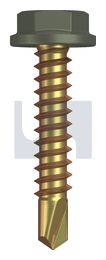 METAL SDS FLANGED HEX HEAD ZYP MA MET FLG HX:10-16X 25 thumbnail 2