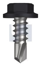 METAL SDS FLANGED HEX HEAD CL4 MO MET FLG HX: 8-18X 12 thumbnail 2