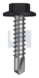METAL SDS FLANGED HEX HEAD CL4 MO MET FLG HX:12-14X 25 thumbnail 2