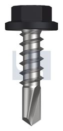 METAL SDS FLANGED HEX HEAD CL4 MO MET FLG HX:14-10X 25 thumbnail 2