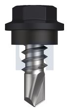 METAL SDS HEX HEAD + WASHER CL4 MO MET SEAL HX: 8-18X 12 thumbnail 2