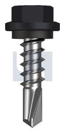 METAL SDS HEX HEAD + WASHER CL4 MO MET SEAL HX:14-10X 25 thumbnail 2