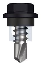 METAL SDS HEX HEAD + WASHER CL4 NS MET SEAL HX: 8-18X 12 thumbnail 2
