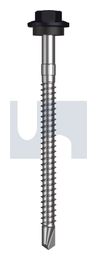 METAL SDS HEX HEAD + WASHER CL4 NS MET SEAL HX S:12-14X 75 thumbnail 2