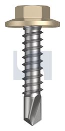 METAL SDS FLANGED HEX HEAD CL4 PA MET FLG HX:12-14X 25 thumbnail 2