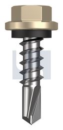 METAL SDS HEX HEAD + WASHER CL4 PA MET SEAL HX:14-10X 25 thumbnail 2