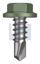 METAL SDS FLANGED HEX HEAD CL4 PE MET FLG HX: 8-18X 12 thumbnail 2