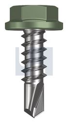 METAL SDS FLANGED HEX HEAD CL4 PE MET FLG HX:10-16X 16 thumbnail 2