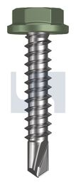 METAL SDS FLANGED HEX HEAD CL4 PE MET FLG HX:10-16X 25 thumbnail 2