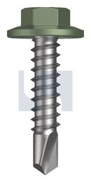 METAL SDS FLANGED HEX HEAD CL4 PE MET FLG HX:12-14X 25 thumbnail 2