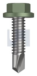 METAL SDS FLANGED HEX HEAD CL4 PE MET FLG HX:14-20X 25 thumbnail 2