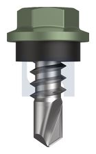 METAL SDS HEX HEAD + WASHER CL4 PE MET SEAL HX: 8-18X 12 thumbnail 2