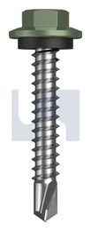 METAL SDS HEX HEAD + WASHER CL4 PE MET SEAL HX:12-14X 35 thumbnail 2