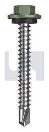 METAL SDS HEX HEAD + WASHER CL4 PE MET SEAL HX:12-14X 45 thumbnail 2