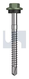 METAL SDS HEX HEAD + WASHER CL4 PE MET SEAL HX S:12-14X 55 thumbnail 2