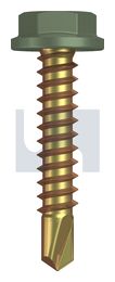METAL SDS FLANGED HEX HEAD ZYP PE MET FLG HX:10-16X 25 thumbnail 2