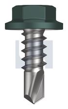 METAL SDS FLANGED HEX HEAD CL4 PL MET FLG HX: 8-18X 12 thumbnail 2