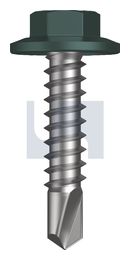 METAL SDS FLANGED HEX HEAD CL4 PL MET FLG HX:12-14X 25 thumbnail 2