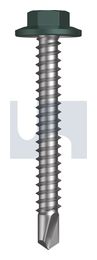 METAL SDS FLANGED HEX HEAD CL4 PL MET FLG HX:12-14X 45 thumbnail 2