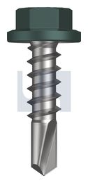 METAL SDS FLANGED HEX HEAD CL4 PL MET FLG HX:14-10X 25 thumbnail 2