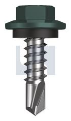 METAL SDS HEX HEAD + WASHER CL4 PL MET SEAL HX:12-14X 20 thumbnail 2