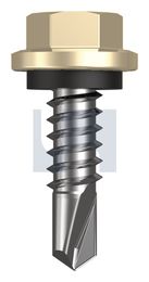 METAL SDS HEX HEAD + WASHER CL4 PR MET SEAL HX:14-14X 22 thumbnail 2