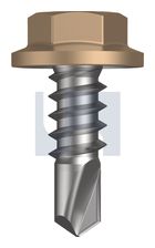 METAL SDS FLANGED HEX HEAD CL4 PT MET FLG HX: 8-18X 12 thumbnail 2