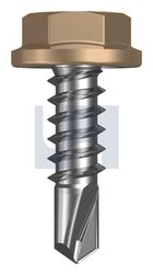 METAL SDS FLANGED HEX HEAD CL4 PT MET FLG HX:10-16X 16 thumbnail 2