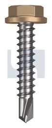 METAL SDS FLANGED HEX HEAD CL4 PT MET FLG HX:10-16X 25 thumbnail 2