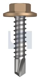 METAL SDS FLANGED HEX HEAD CL4 PT MET FLG HX:12-14X 25 thumbnail 2
