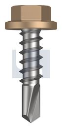 METAL SDS FLANGED HEX HEAD CL4 PT MET FLG HX:14-10X 25 thumbnail 2