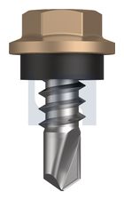 METAL SDS HEX HEAD + WASHER CL4 PT MET SEAL HX: 8-18X 12 thumbnail 2