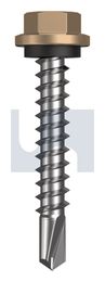 METAL SDS HEX HEAD + WASHER CL4 PT MET SEAL HX:14-10X 42 thumbnail 2