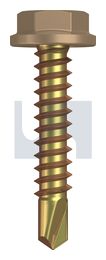 METAL SDS FLANGED HEX HEAD ZYP PT MET FLG HX:10-16X 25 thumbnail 2