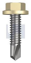 METAL SDS FLANGED HEX HEAD CL4 SA MET FLG HX:14-20X 25 thumbnail 2