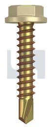 METAL SDS FLANGED HEX HEAD ZYP SA MET FLG HX:10-16X 25 thumbnail 2