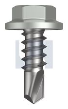 METAL SDS FLANGED HEX HEAD CL4 SG MET FLG HX: 8-18X 12 thumbnail 2