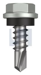 METAL SDS HEX HEAD + WASHER CL4 SG MET SEAL HX:10-16X 16 thumbnail 2
