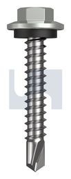 METAL SDS HEX HEAD + WASHER CL4 SG MET SEAL HX:12-14X 35 thumbnail 2