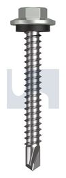 METAL SDS HEX HEAD + WASHER CL4 SG MET SEAL HX:12-14X 45 thumbnail 2