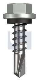 METAL SDS HEX HEAD + WASHER CL4 SG MET SEAL HX:14-10X 25 thumbnail 2